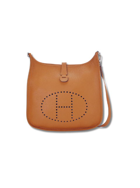 Pre-Loved HERMÈS Orange Clemence Evelyne III PM