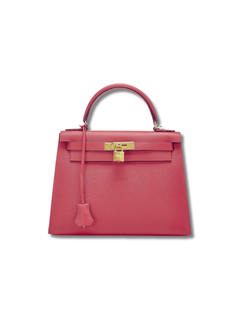 Pre-Loved HERMÈS Rose Extreme Epsom Kelly Sellier 28