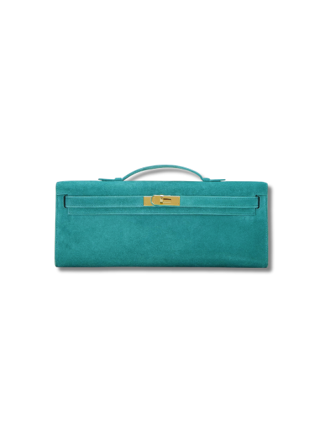Pre-Loved HERMÈS Vert VeronePre-Loved Vert Verone Doblis Kelly Cut