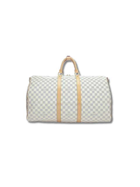 Pre-Loved Louis Vuitton Damier Azur Keepall Bandouliere 55