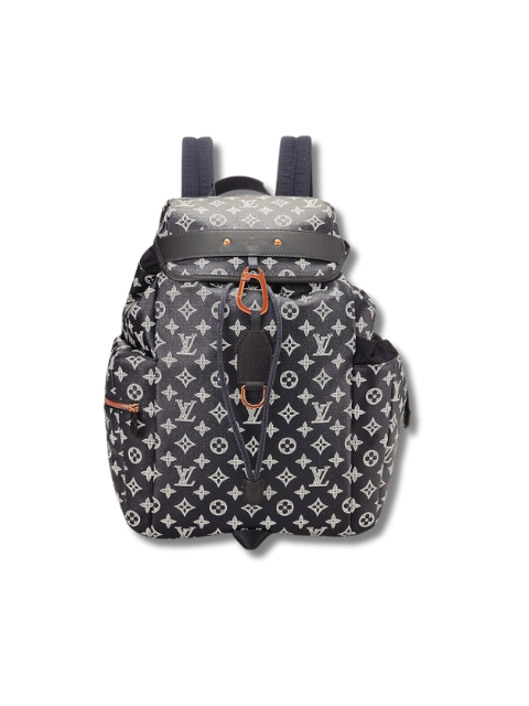 Pre-Loved Louis Vuitton Navy Monogram Canvas Discovery Backpack