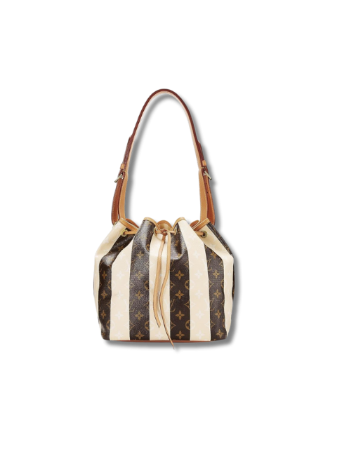Pre-Loved Louis Vuitton Monogram Canvas Cream Rayures Noé Petite, Cream, Small