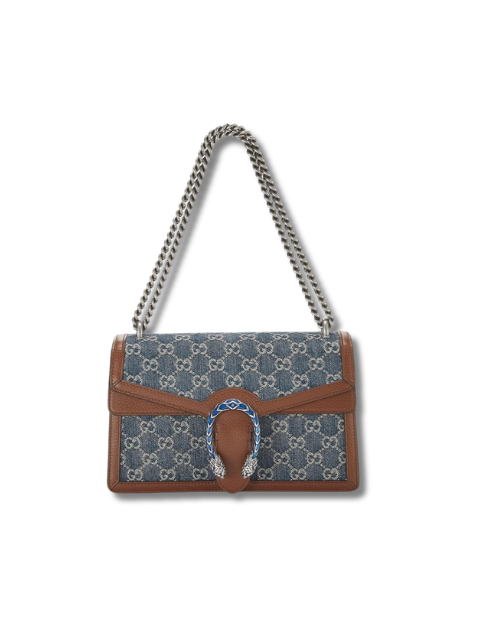Pre-Loved GUCCI Blue GG Denim Dionysus Shoulder Bag Medium, Blue