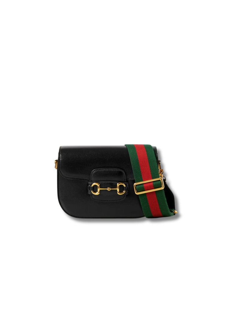 Pre-Loved GUCCI Horsebit 1955 textured-leather shoulder bag