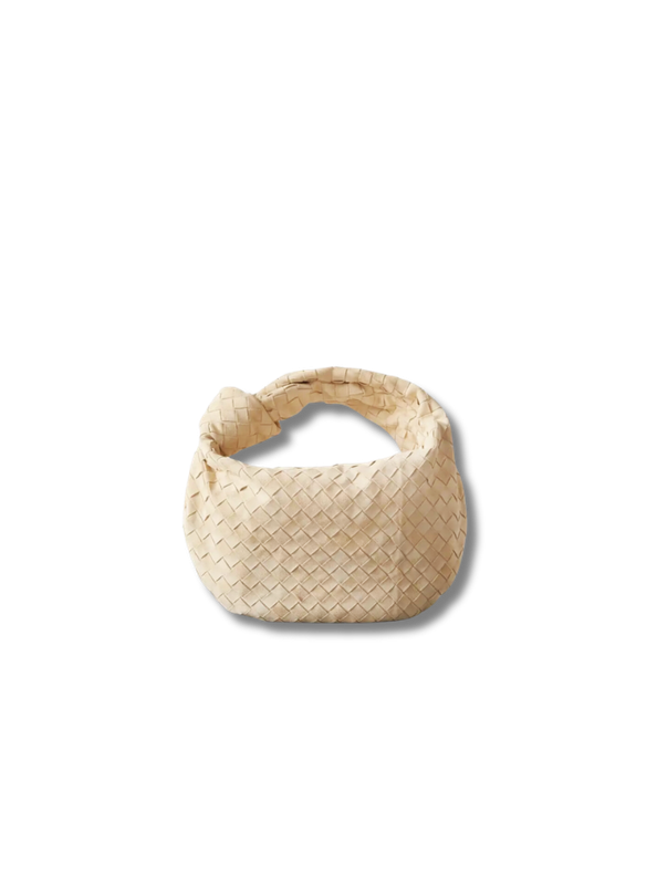 Pre-Loved BOTTEGA VENETA Jodie Teen knotted Intrecciato suede tote