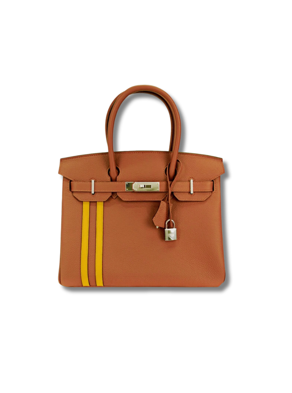 Pre-Loved HERMÈS Birkin Togo leather 30 Birkin bag - camel silver buckle