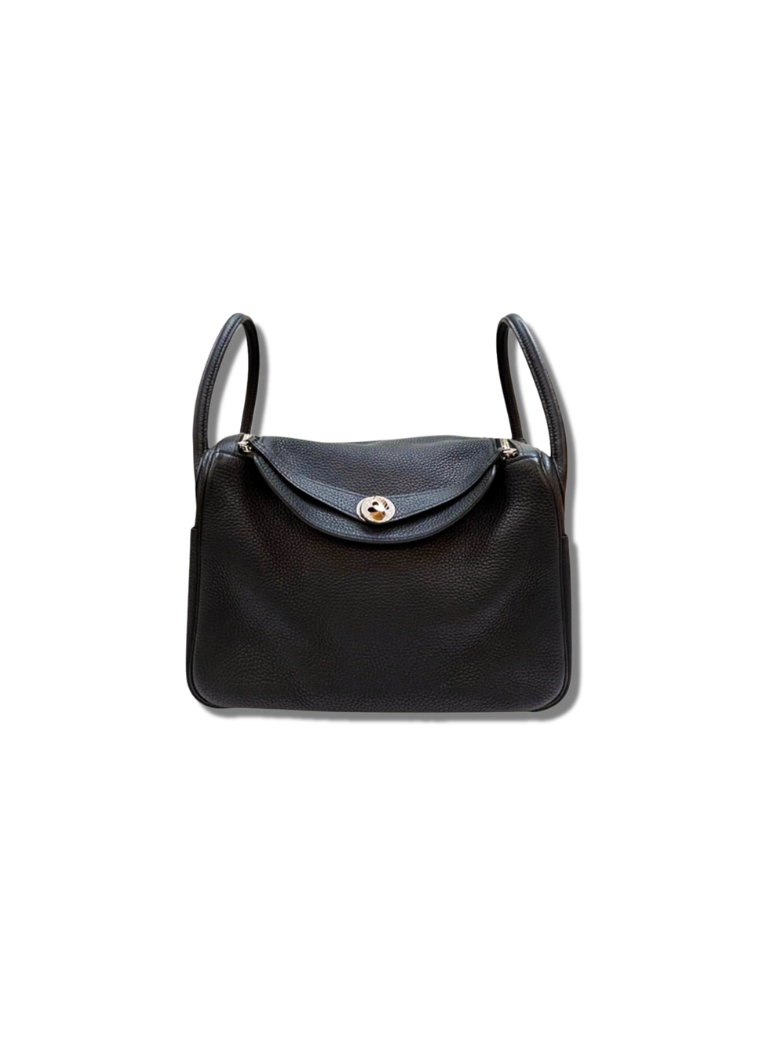 Pre-Loved Hermès Lindy 30 Taurillon Clemence Gold Hd Black Shoulder Bag Z Engraved