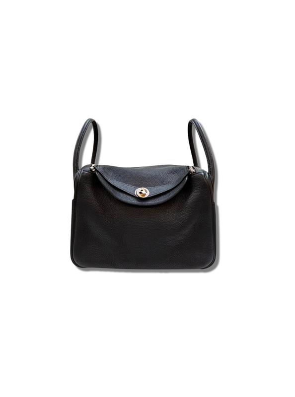 Pre-Loved Hermès Lindy 30 Taurillon Clemence Gold Hd Black Shoulder Bag Z Engraved