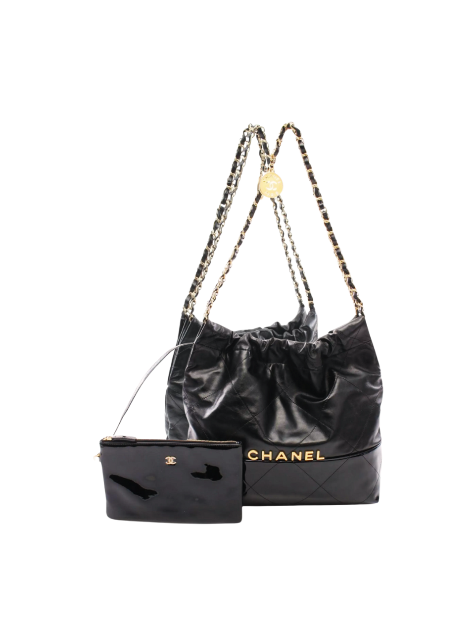 Pre-Loved CHANEL Small Chanel 22 Shoulder Bag Calf Leather