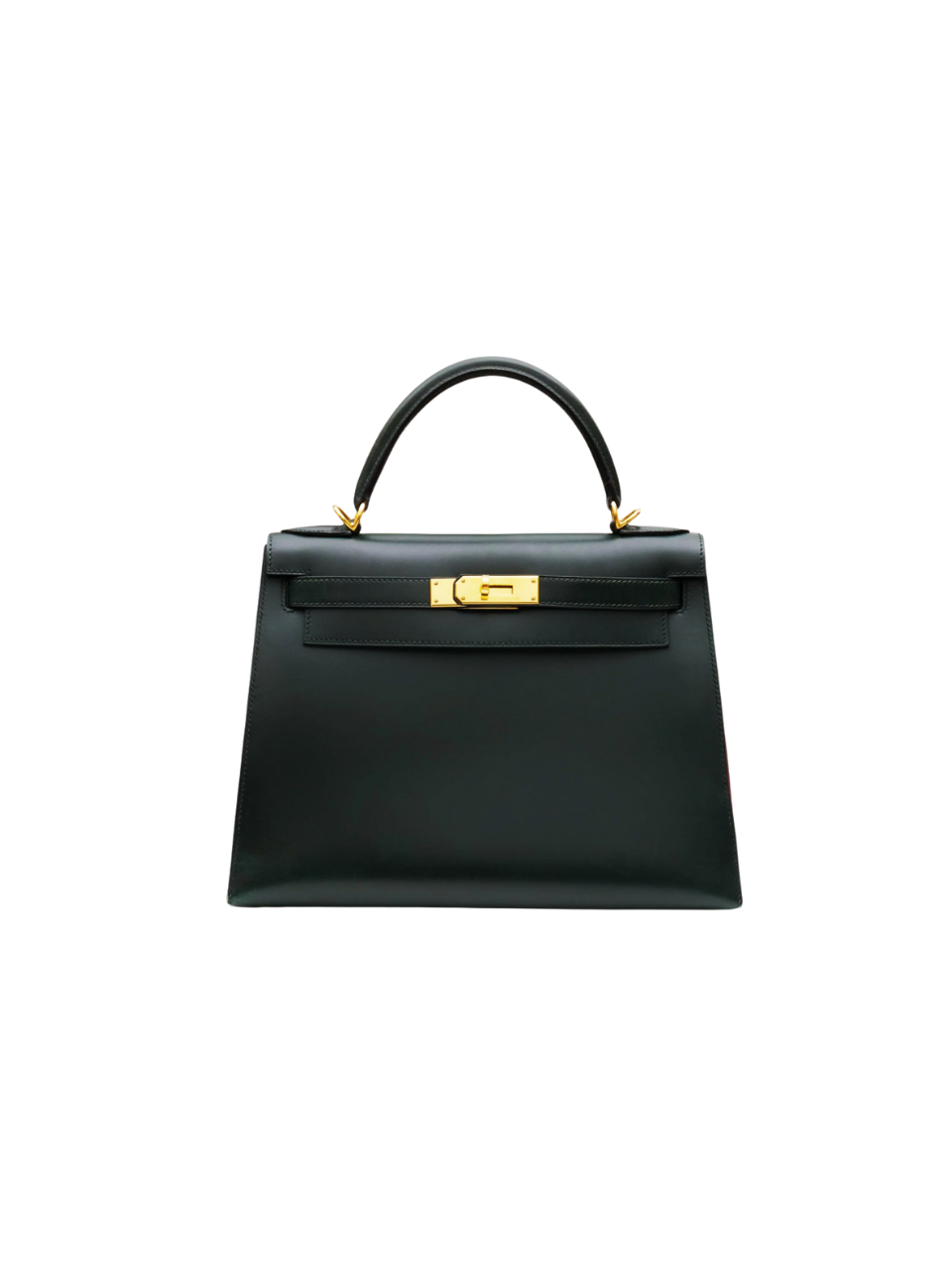 Pre-Loved Hermès Kelly 28 Sellier Tote Bag Green