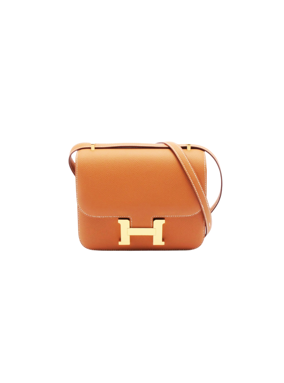 Pre-Loved Hermès Mini Constance 3 Shoulder Bag Caramel Brown