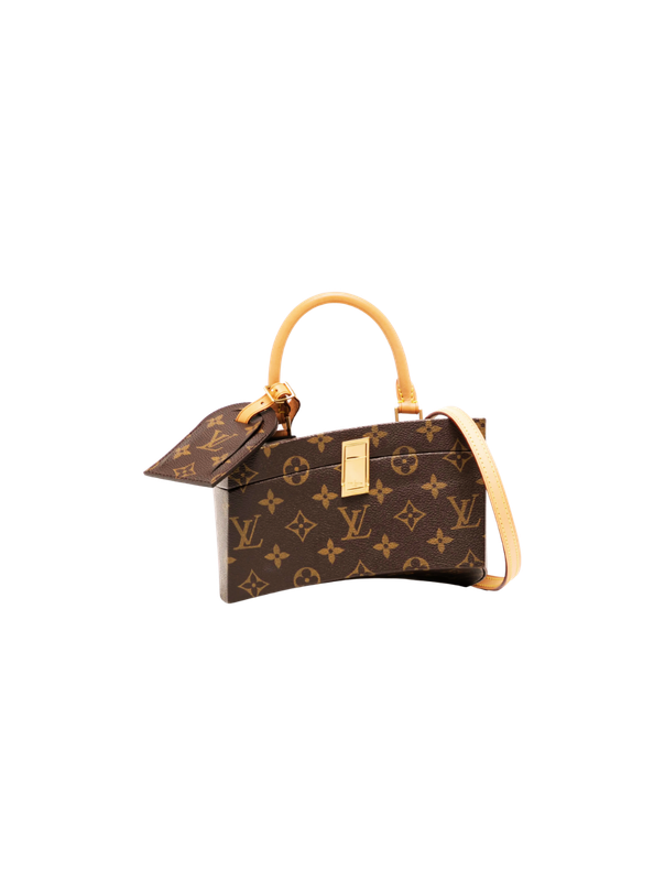 Pre-Loved Louis Vuitton TWISTED BOX 2WAY HANDBAG PURSE MONOGRAM