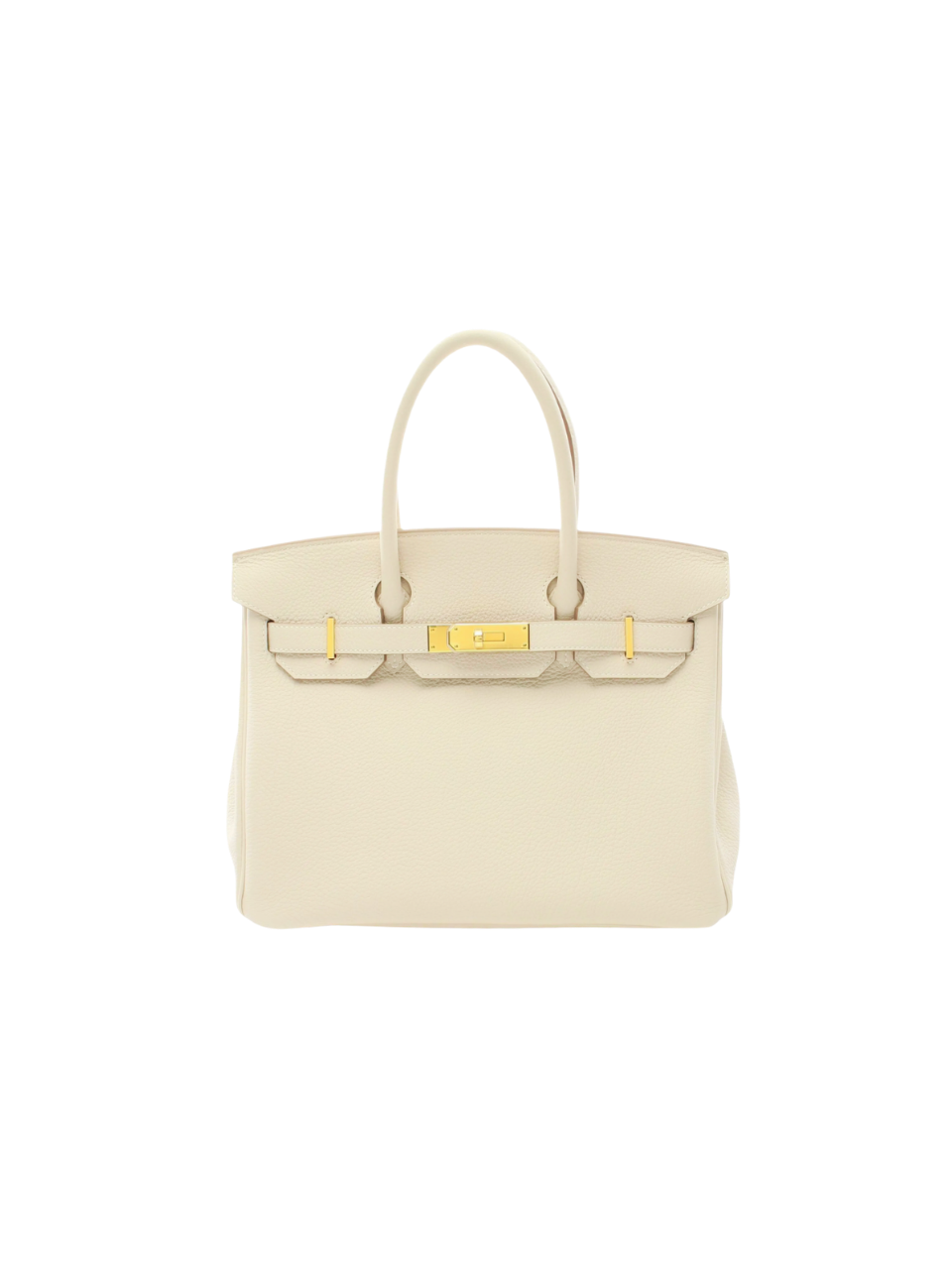 Pre-Loved HERMÈS Birkin 30 Togo Light Beige Gold Buckle