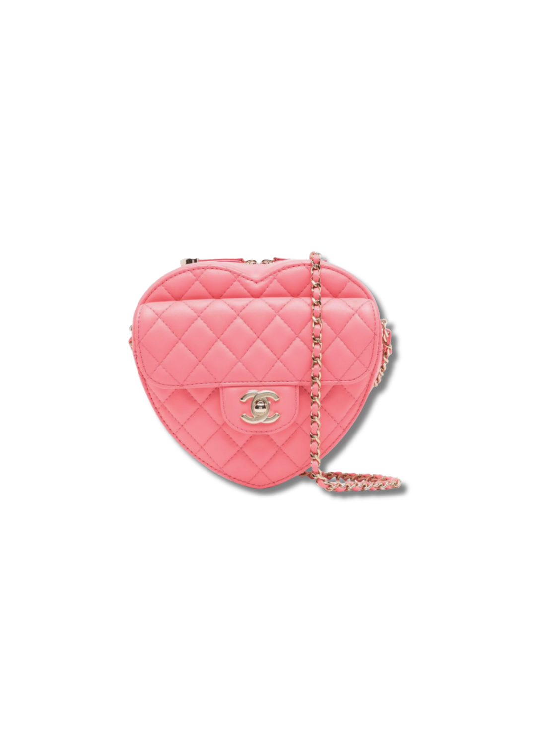 Pre-Loved CHANEL CC In Love Heart Quilted Lambskin Crossbody Bag