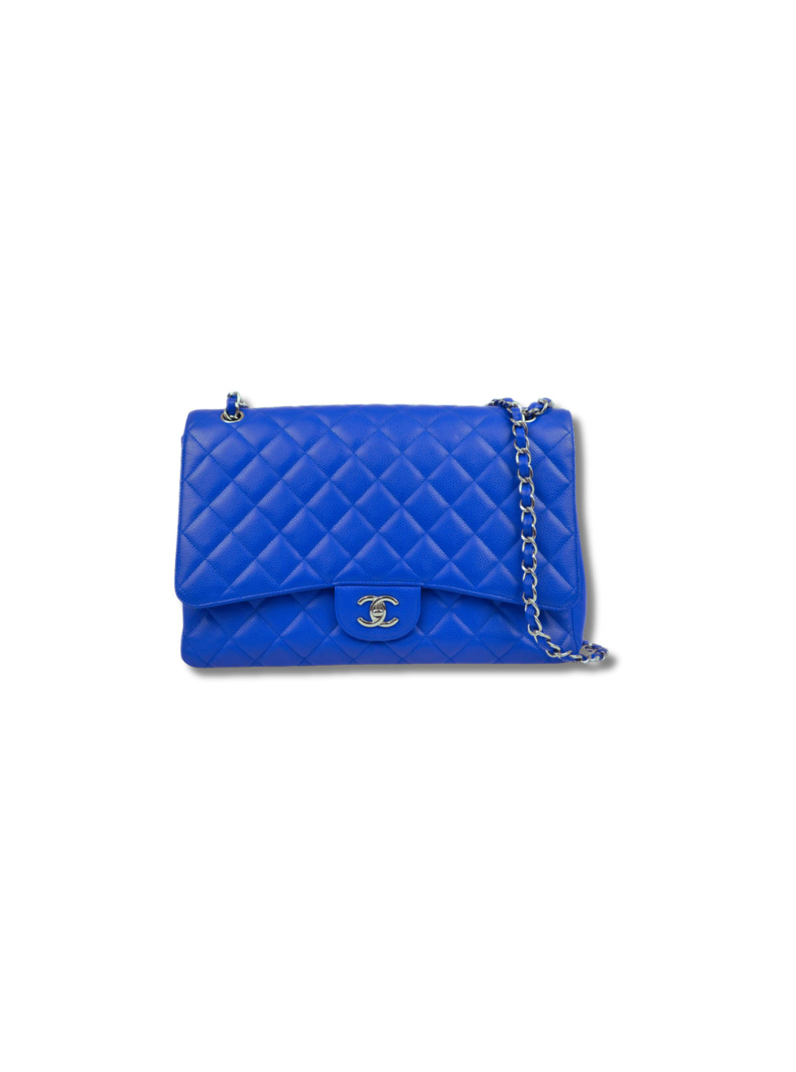 Pre-Loved CHANEL Jumbo Classic Double Flap Quilted Caviar Shoulder Bag