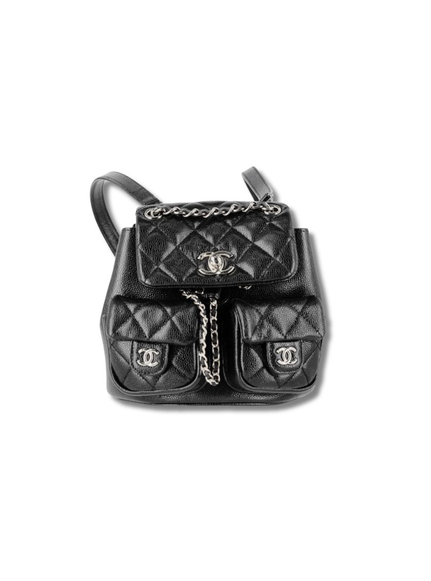 Pre-Loved CHANEL Small Duma Quilted Calf Leather Backpack