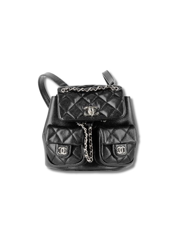 Pre-Loved CHANEL Small Duma Quilted Calf Leather Backpack