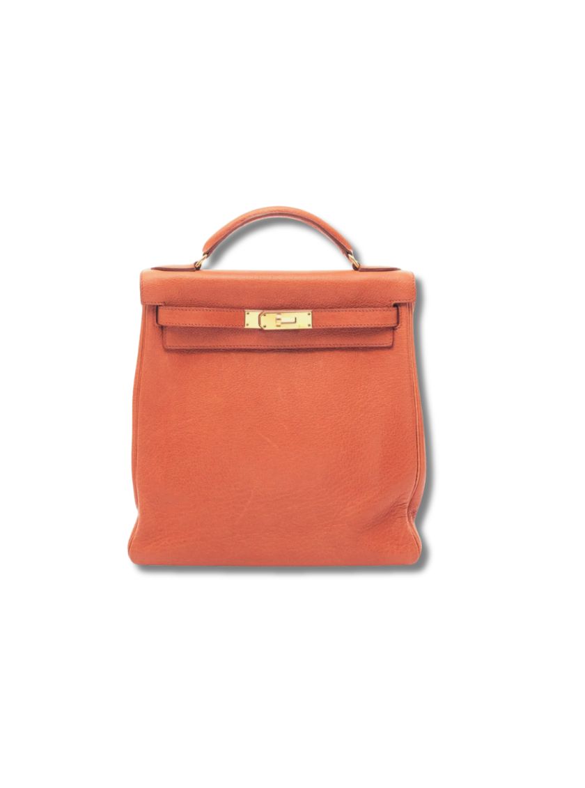 Pre-Loved Hermès Buffalo Kelly Ado Leather Backpack