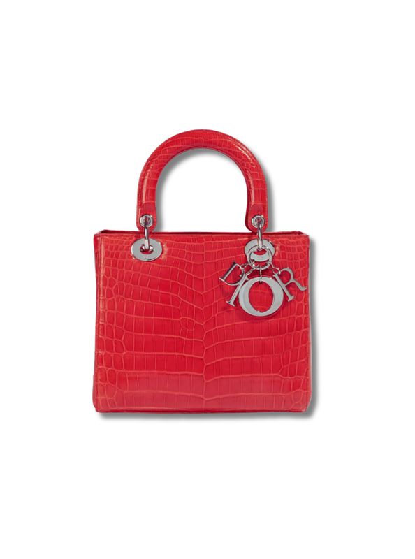 Pre-Loved Christian Dior Lady Dior Leather Two-Way Handbag