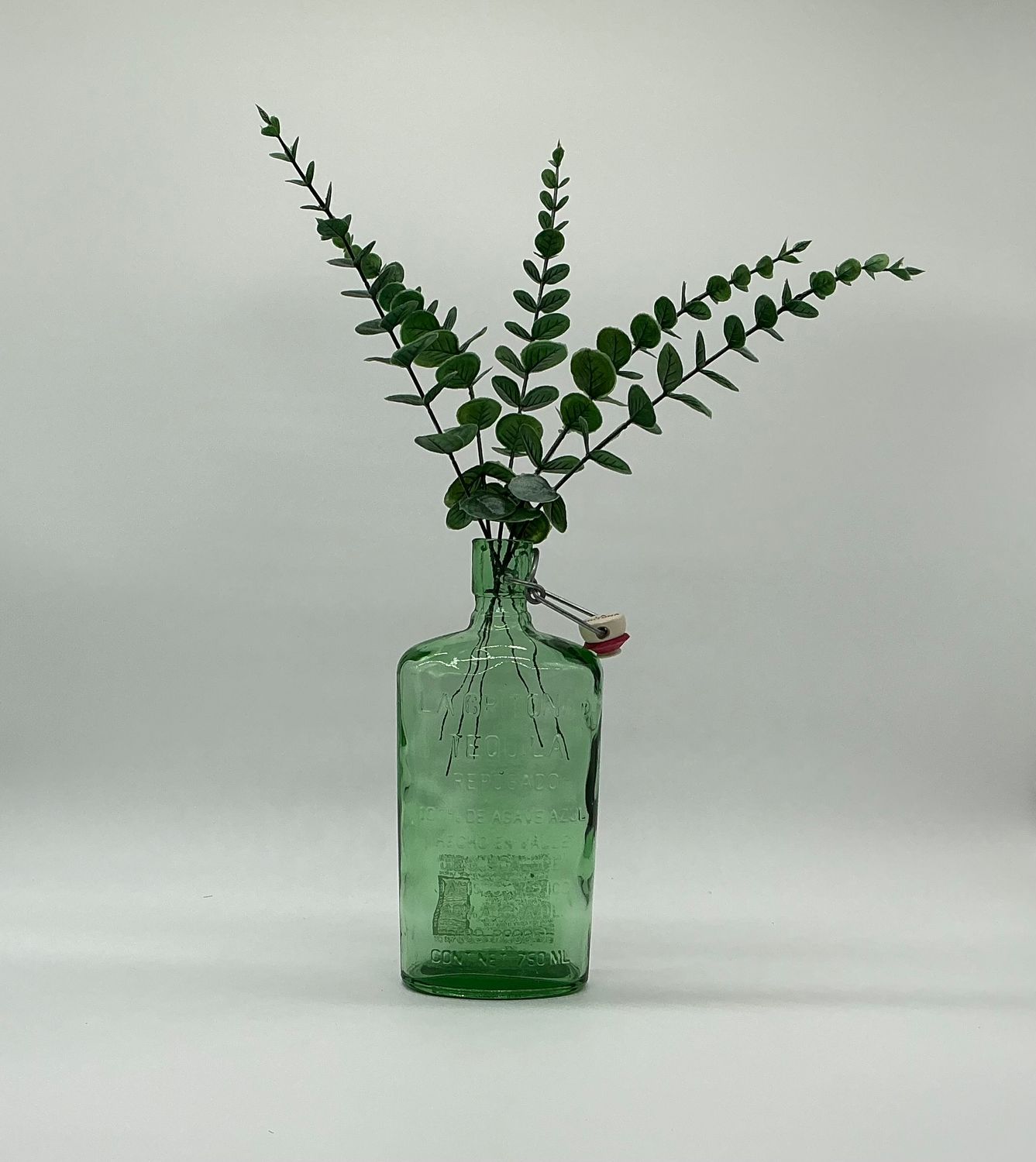 Green Bottle Vase