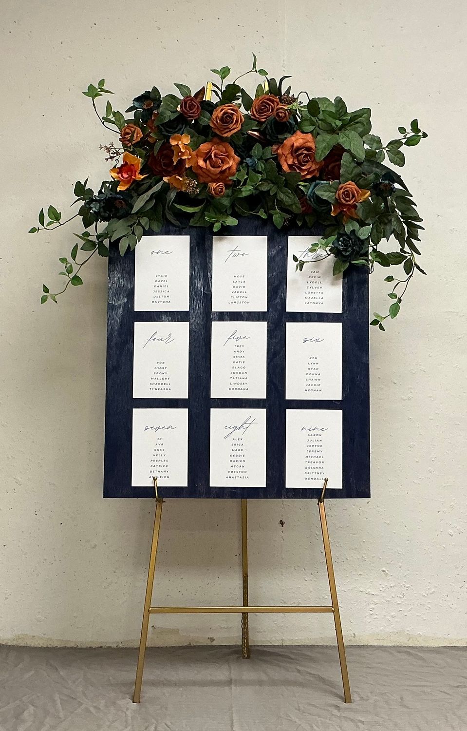 Gold Sign Stand