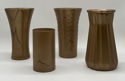 Assorted Gold Vases