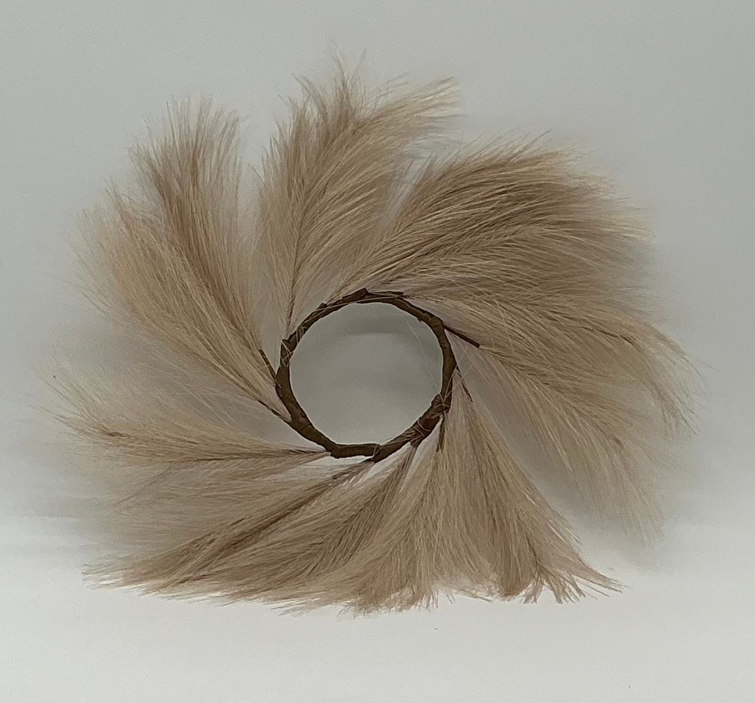 Taupe Pampas Wreath