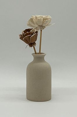 Ivory Clay Vase