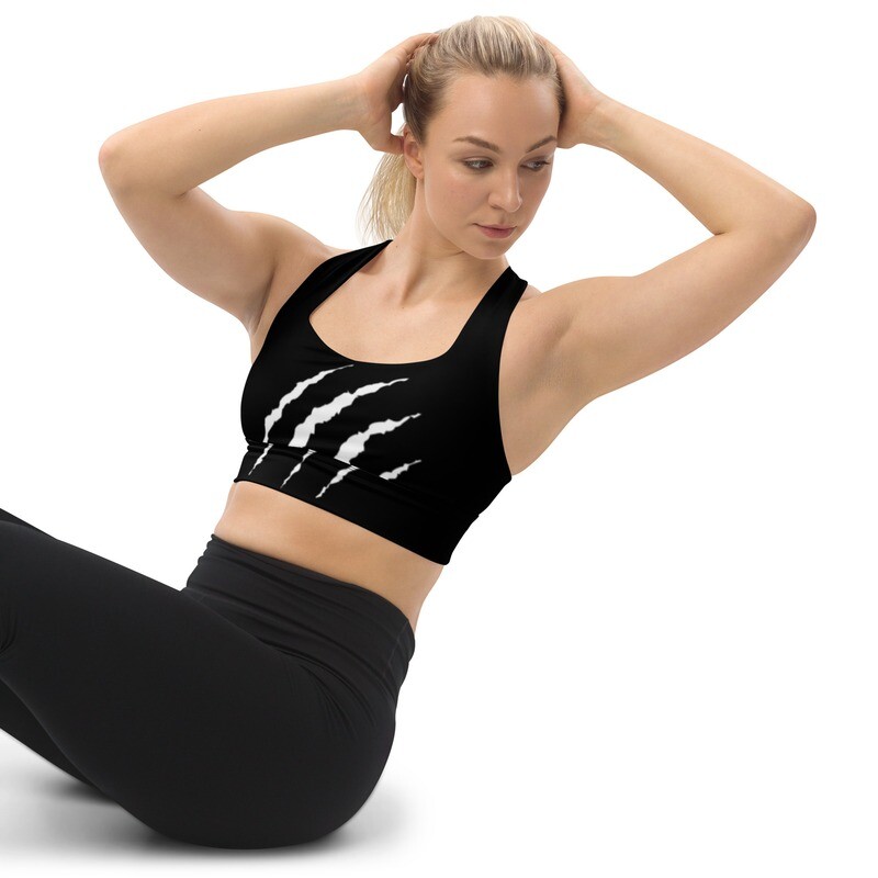 Black Lioness Longline sports bra