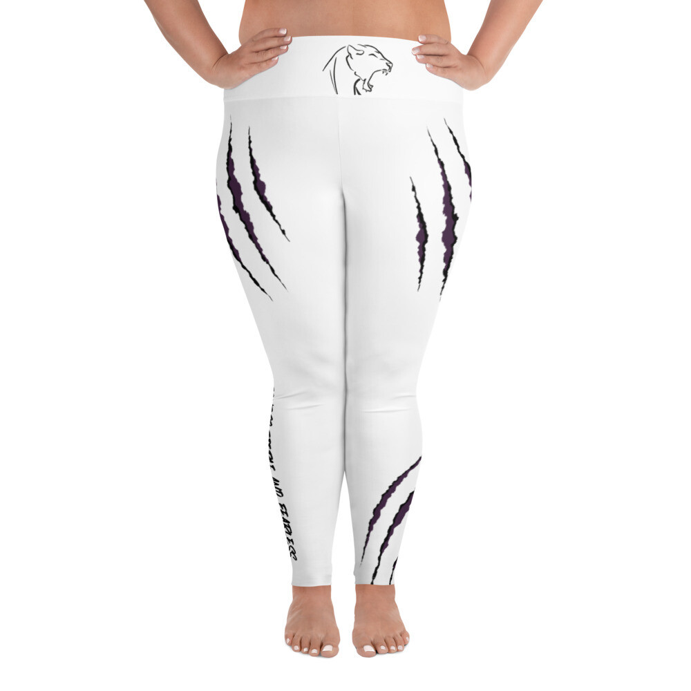 Heart of a Lioness All-Over Print Plus Size Leggings