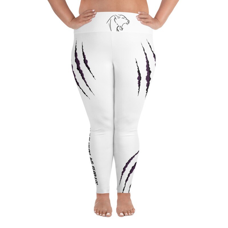 Heart of a Lioness All-Over Print Plus Size Leggings