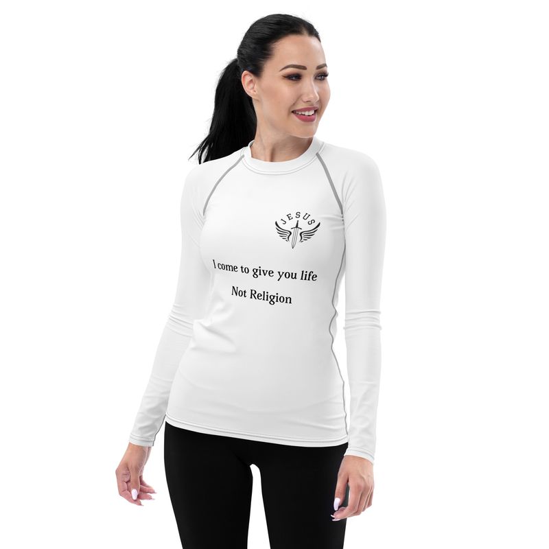 I&#39;ve Come to Give You Life Women&#39;s Rash Guard