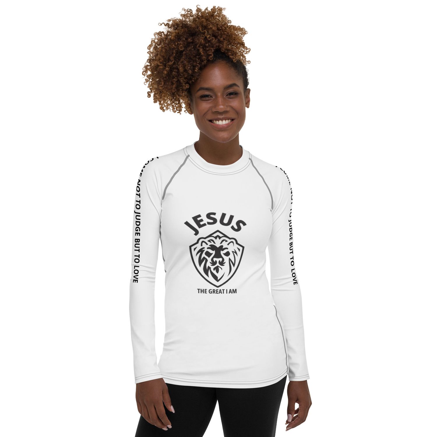 Jesus The Great I Am Women&#39;s Rash Guard