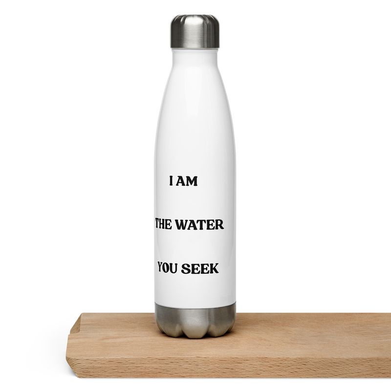 I Am The Water You Seek White Stainless steel water bottle