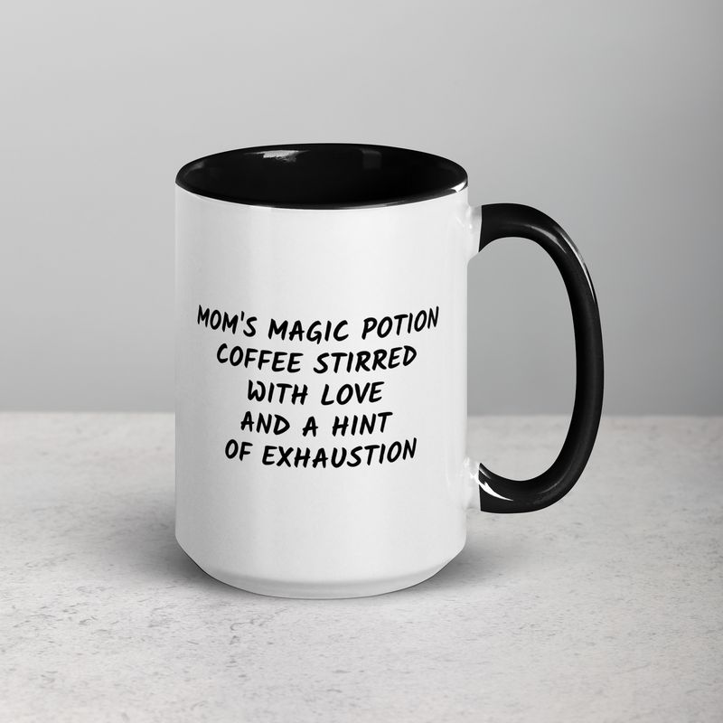 Mom&#39;s Magic Potion Mug with Color Inside
