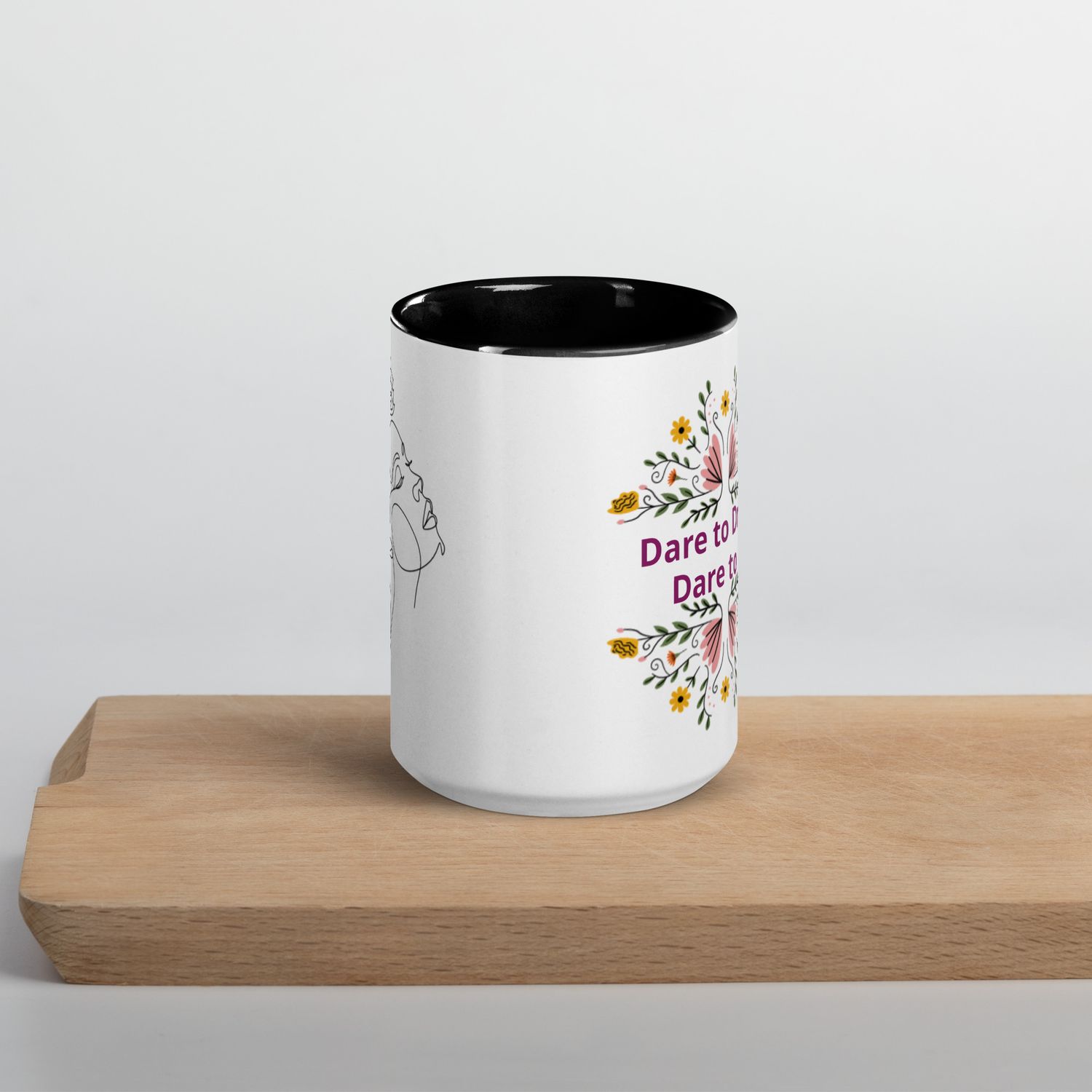 Dare to Dream Mug with Color Inside