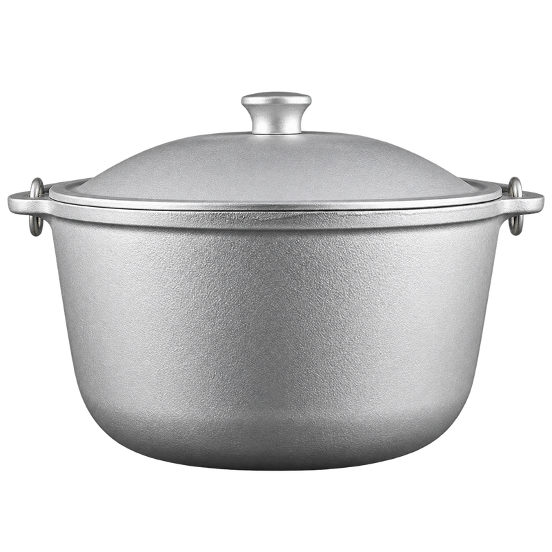 Алюминиевый казан Grill-Master Cauldron, 24 л, с крышкой и плоским дном
