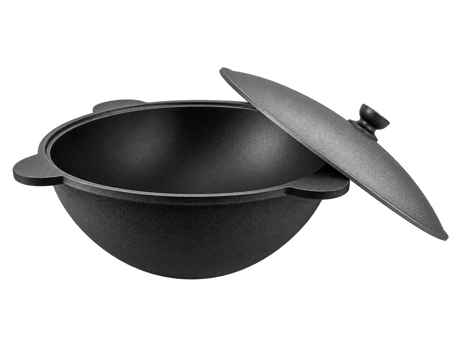 Чугунный узбекский казан Rishton Cast Iron WOK, 30 л