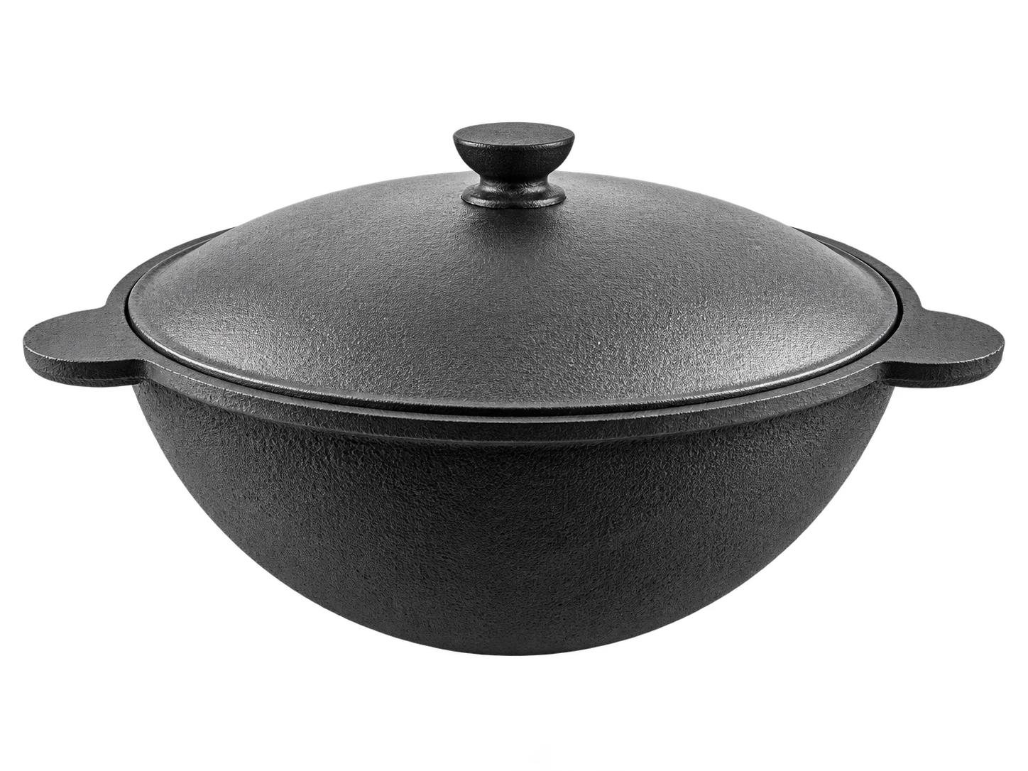 Чугунный узбекский казан Rishton Cast Iron WOK, 30 л
