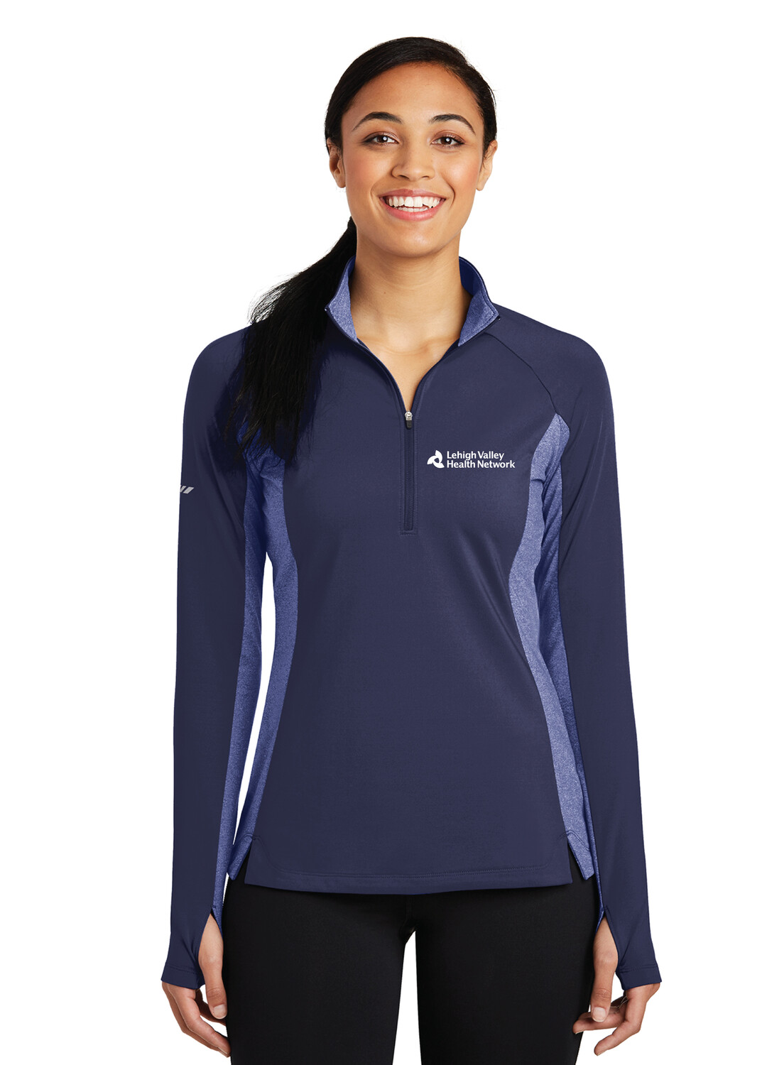 Sport-Tek® Ladies Sport-Wick® Stretch Contrast 1/2-Zip Pullover