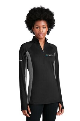 Sport-Tek® Ladies Sport-Wick® Stretch Contrast 1/4-Zip Pullover