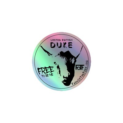 3" Duke holographic stickers