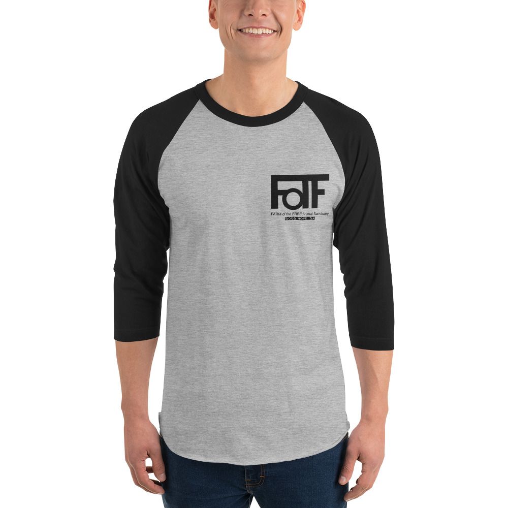 3/4 sleeve raglan shirt