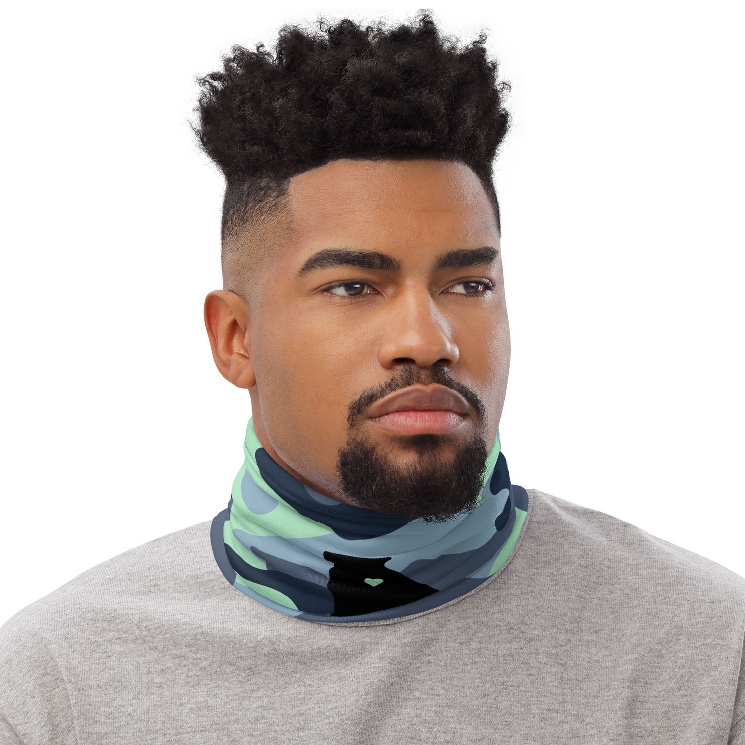 Blue Camo Neck Gaiter