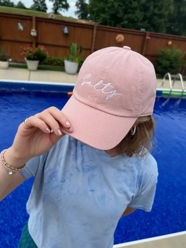 "Salty" Dusty Pink Dad Hat
