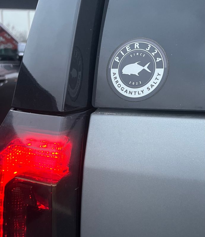 ​Gray Pier 324 Circle Sticker