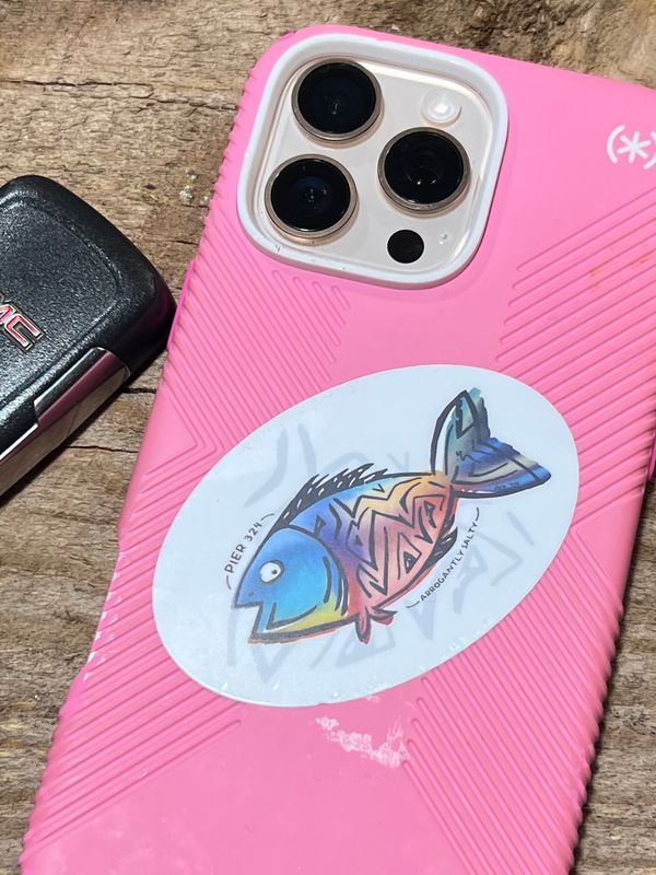 Pier 324 Crazy Fish Sticker
