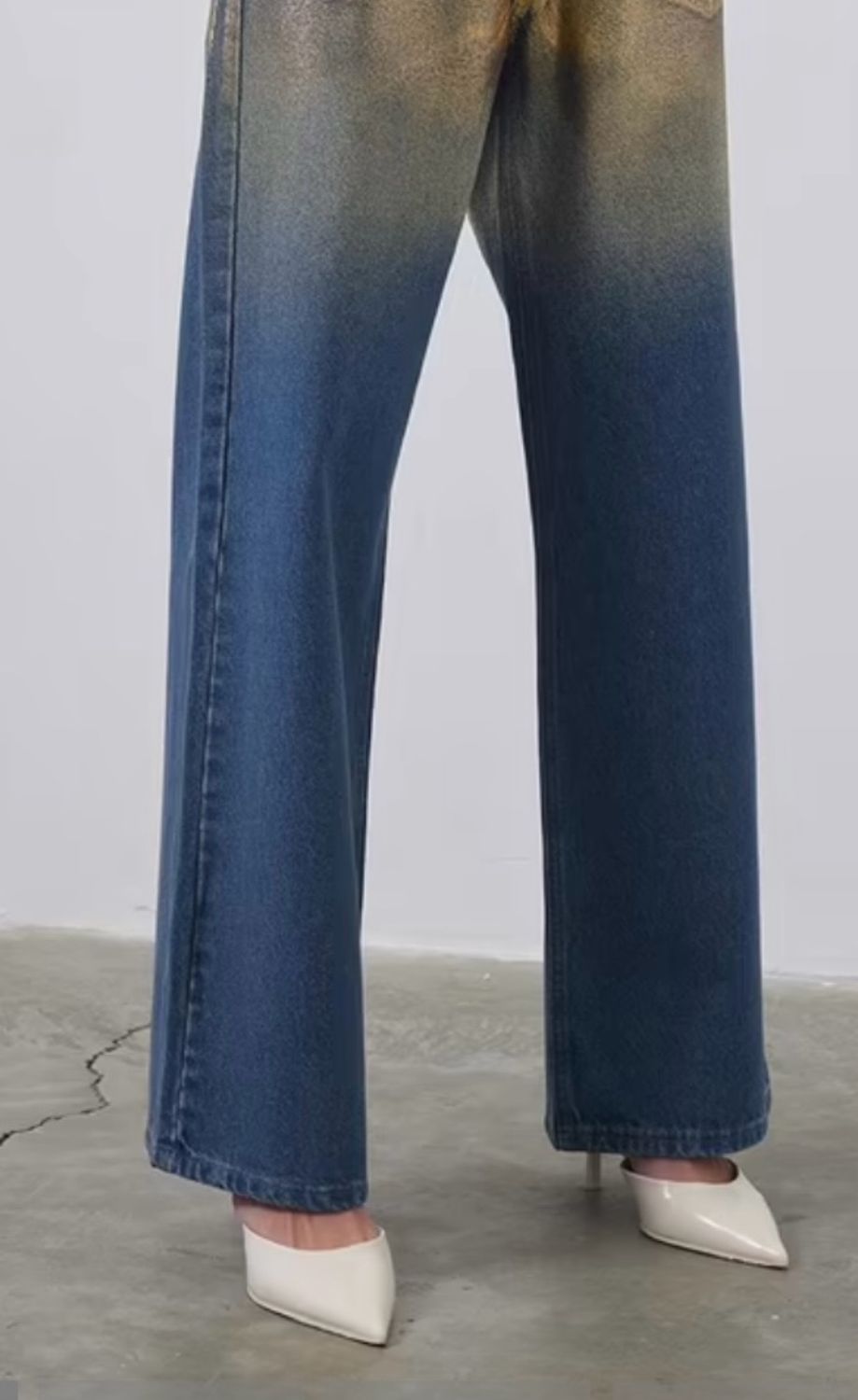 Luxury Gold Foiled Jeans