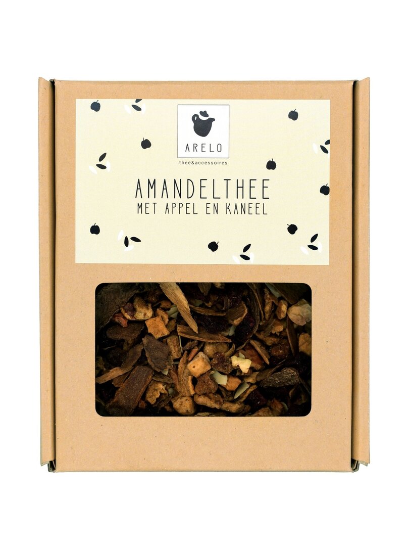 Cadeau mand met thee, chocolade, wijn en noten