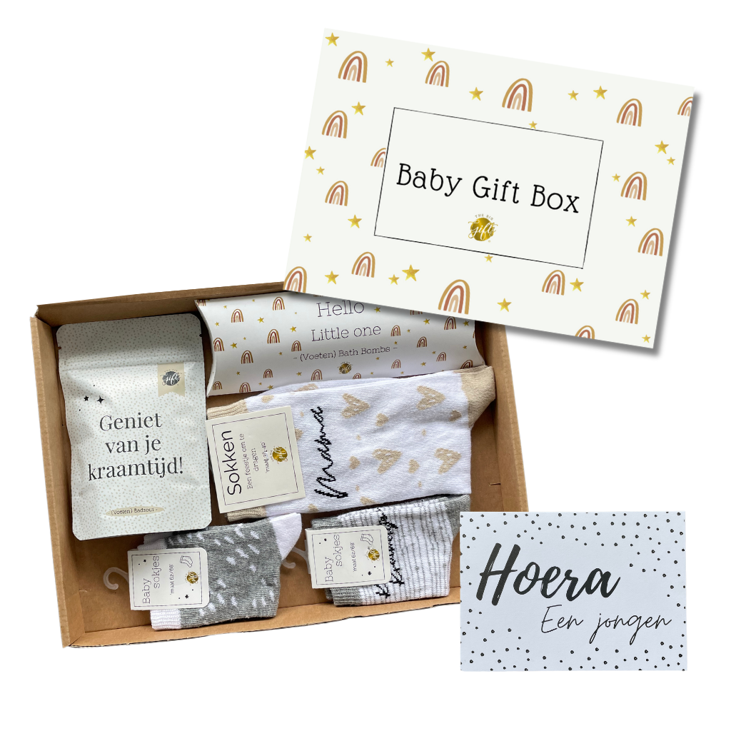 Brievenbus kraamcadeau baby giftbox Brievenbus kraamcadeau baby giftbox